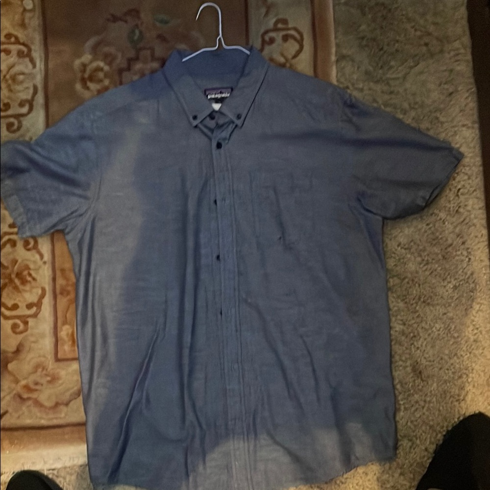 Patagonia Men's Casual Slate Blue Shirt
